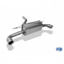 Silent rear duplex stainless steel 1x90mm type 25 for BMW SERIE 1 120d F20/F21