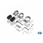 Silent rear duplex stainless steel 2x76mm type 13 for BMW SERIE 1 118d/120d TYPE E87