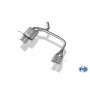 Silent rear duplex stainless steel 2x76mm type 10 for BMW SERIE 1 118d/120d TYPE E87