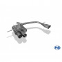 Silencieux arrière duplex inox 2x76mm type 10 pour BMW SERIE 1 118d/120d TYPE E87