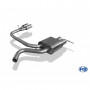 Silent rear duplex stainless steel 2x76mm type 10 for BMW SERIE 1 118d/120d TYPE E87