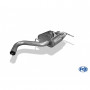 Silent stainless steel rear 2x76mm type 13 for BMW SERIE 1 118d/120d TYPE E87