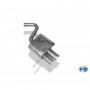 Silencieux arrière inox 2x76mm type 10 pour BMW SERIE 1 118d/120d TYPE E87