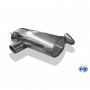 Silencieux arrière inox 1x90mm type 16 pour BMW SERIE 1 120i TYPE E87