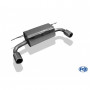 Silencieux arrière inox 1x90mm type 12 pour BMW SERIE 2 220i Cabriolet TYPE F23
