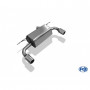Silent stainless steel rear 1x90mm type 12 for BMW SERIE 2 220i Cabriolet TYPE F23