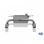 Silencieux arrière inox 1x90mm type 12 pour BMW SERIE 2 220i Cabriolet TYPE F23