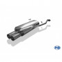 Silent stainless steel rear 2x76mm type 10 for BMW SERIE 3 316i/318i TYPE E30 (from 09/1987)