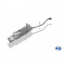Silent stainless steel rear 2x76mm type 10 for BMW SERIE 3 316i/318i TYPE E30 (from 09/1987)