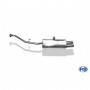 Silent stainless steel rear 2x76mm type 13 for BMW SERIE 3 316i/318i TYPE E30 (from 09/1987)