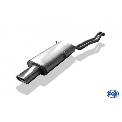 Silent stainless steel rear 1x135x80mm type 53 for BMW SERIE 3 320i/325i TYPE E30 (until 09/1987)