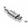 Silent stainless steel rear 2x76mm type 13 for BMW SERIE 3 320i/325i TYPE E30 (from 09/1987)