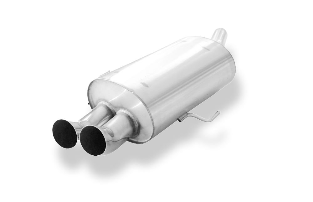 Silencieux arrière sport inox 2x76mm type 18 - ALFA ROMEO 156