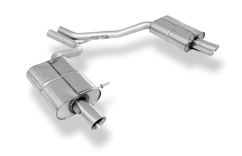 Silencieux arrière duplex sport inox 1x90mm type 25 - AUDI A4 (B6) 1,8L T/2,4L