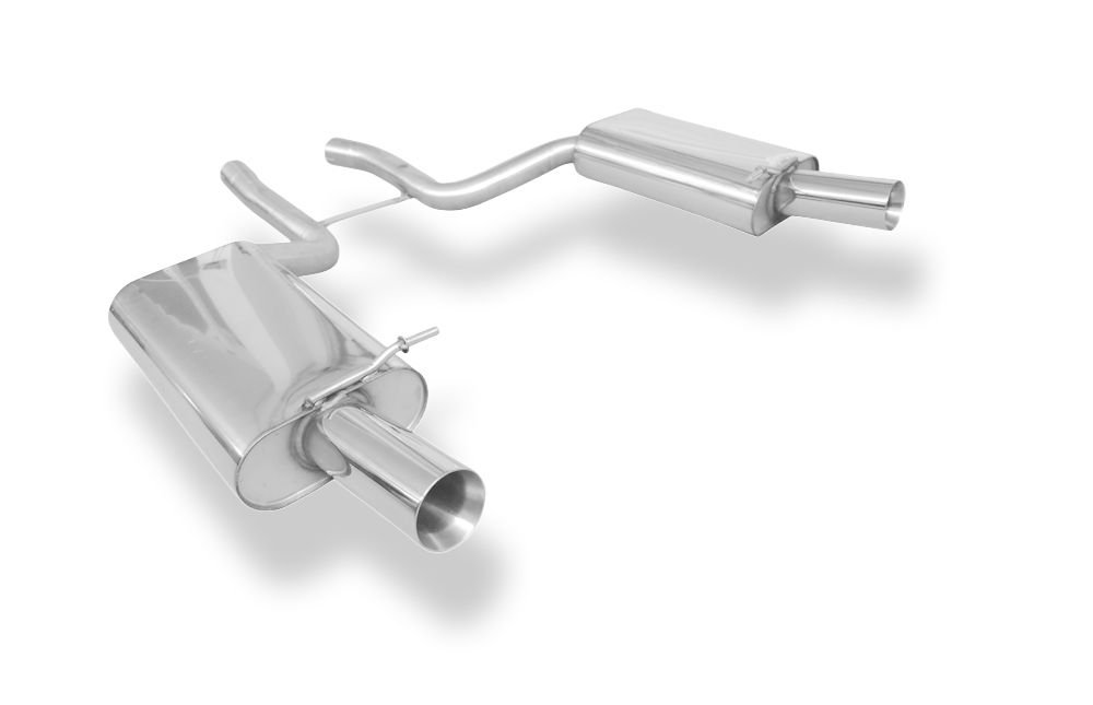 Silencieux arrière duplex sport inox 1x100mm type 24 - AUDI S4 (B6) CABRIOLET