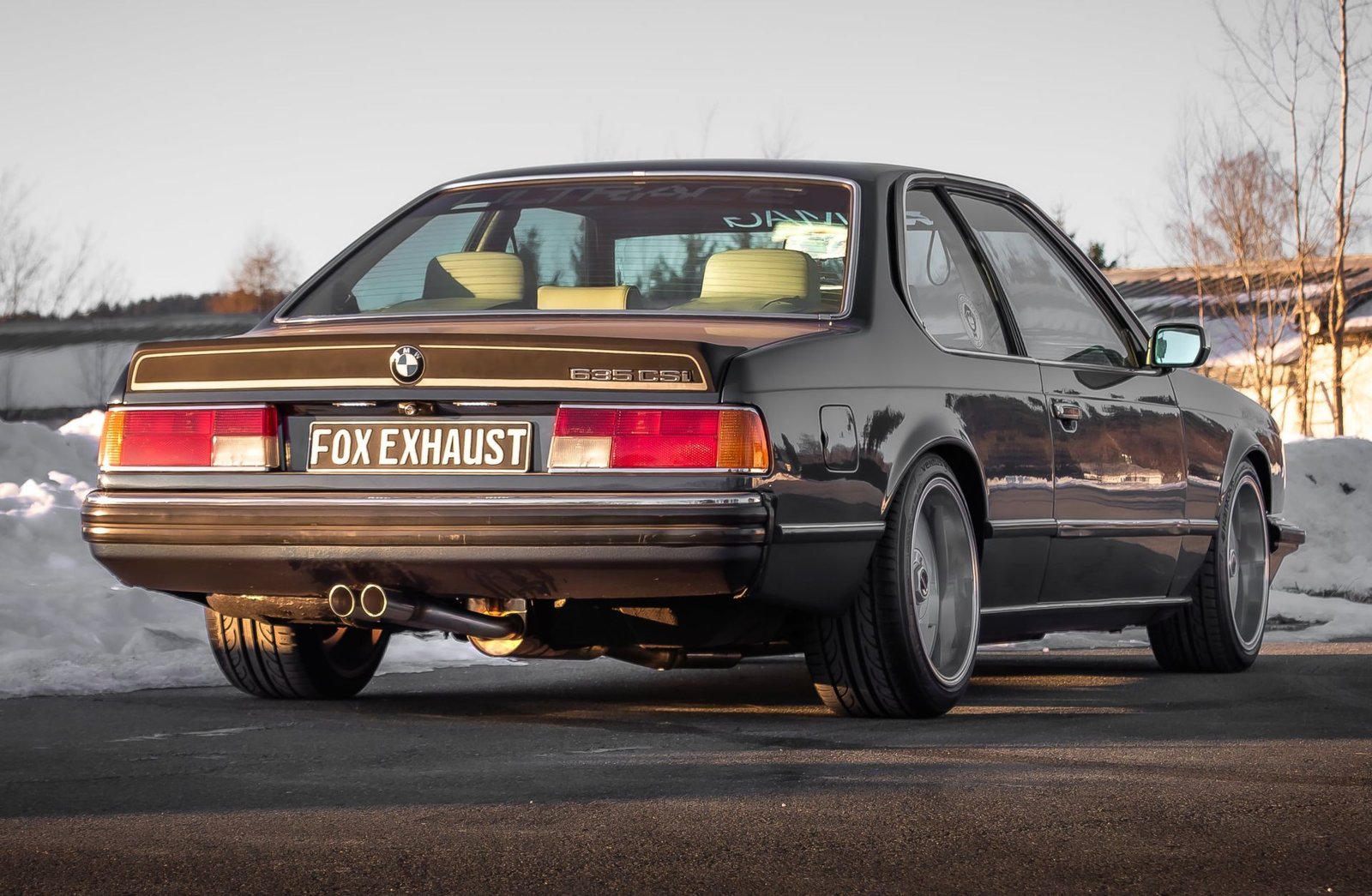 Silencieux arrière 2x63mm type 14 + silencieux avant sport inox - BMW 635 CSI (E24) -04/1982