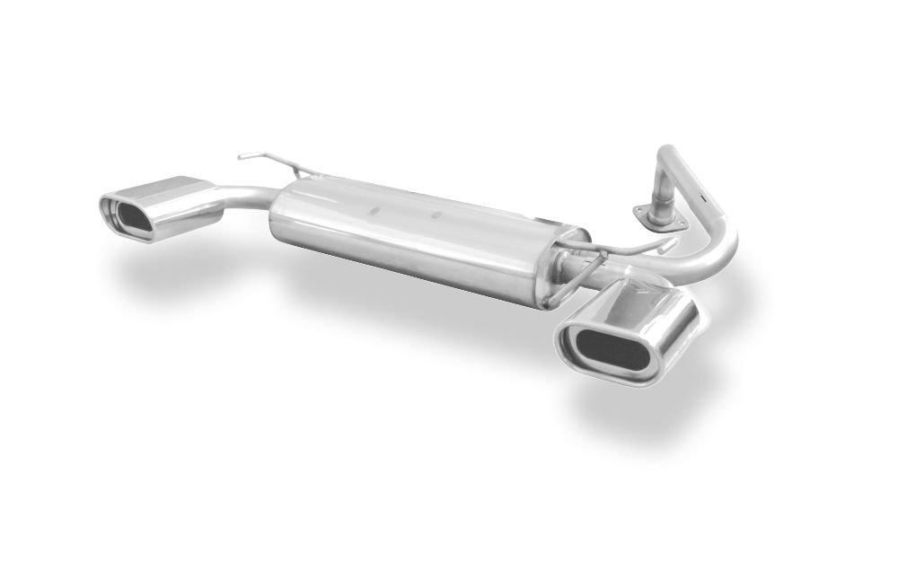 Silencieux arrière duplex sport inox 1x135x80mm type 53 (avec bride) - MAZDA 323F/323C (BA)