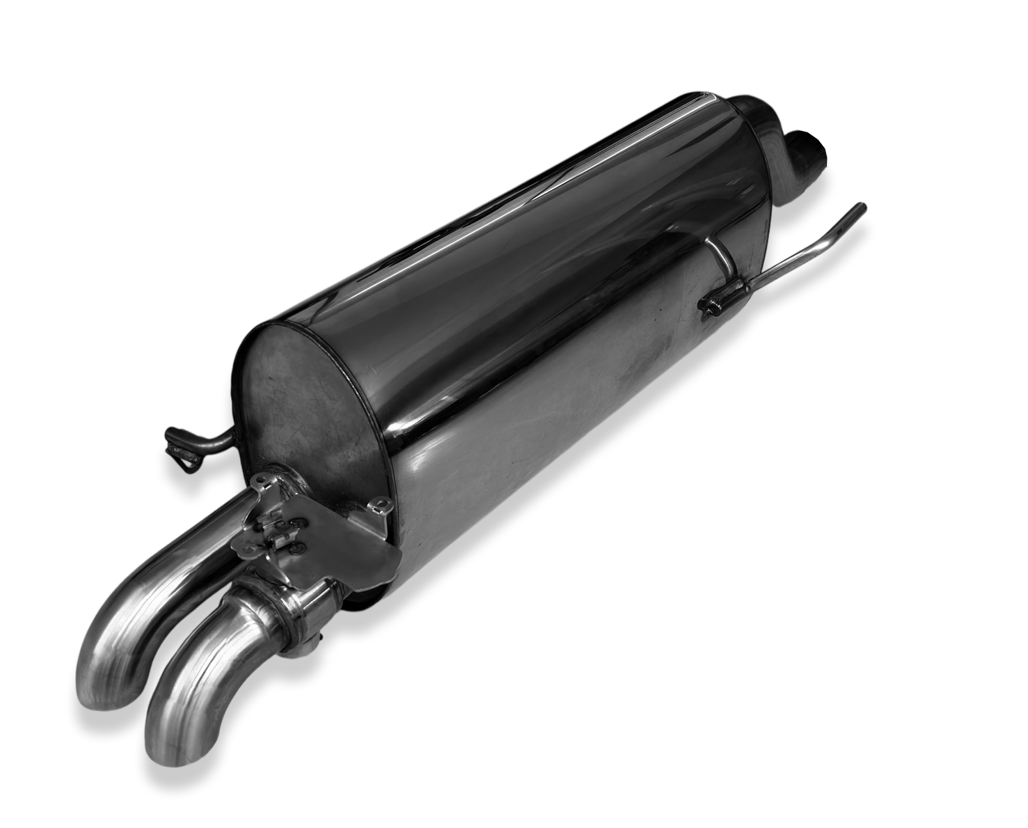 Silencieux arrière sport inox 2x45mm type 26 (avec valve) - SKODA FABIA 1,5L (PJ)