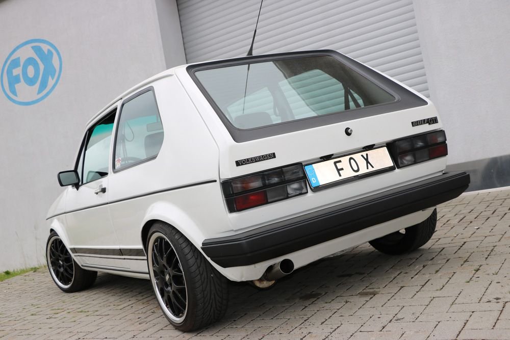 Silencieux arrière sport inox 1x63.5mm type 10 - VOLKSWAGEN GOLF GTI MK1